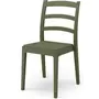 MARKET24 Lot de 4 chaises - ARETA - REA - 51 x 46 x H88 cm - Vert olive