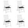 Voir la diapositive 4 : VIDAXL Coussins de chaise de jardin lot de 4 anthracite 50x50x3 cm