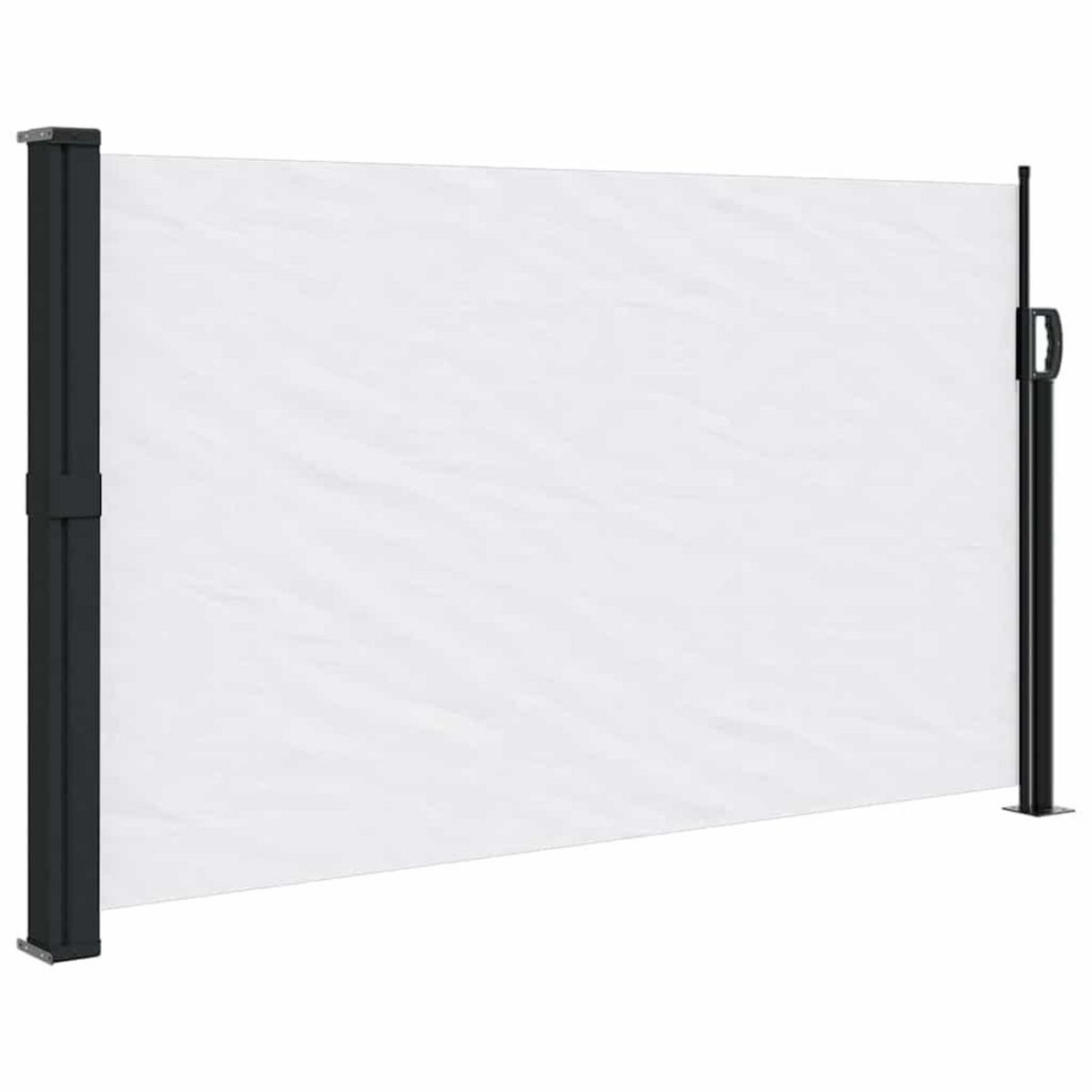VIDAXL Auvent lateral retractable blanc 120x500 cm