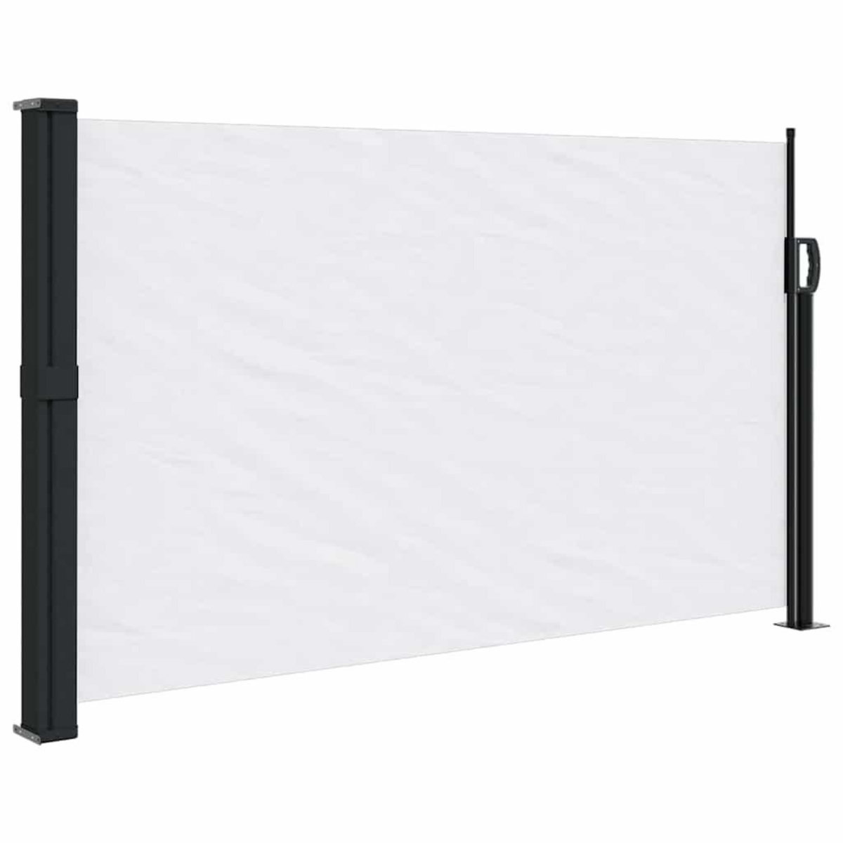 VIDAXL Auvent lateral retractable blanc 120x500 cm
