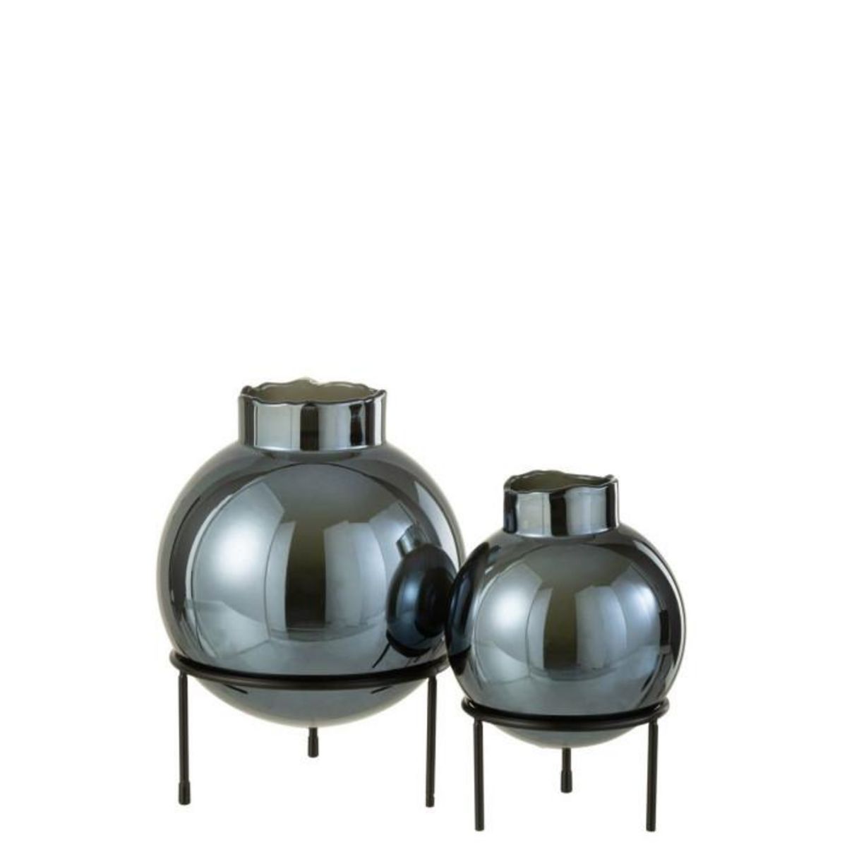 Paris Prix Vase Boule sur Pied  Maritza  22cm Bleu