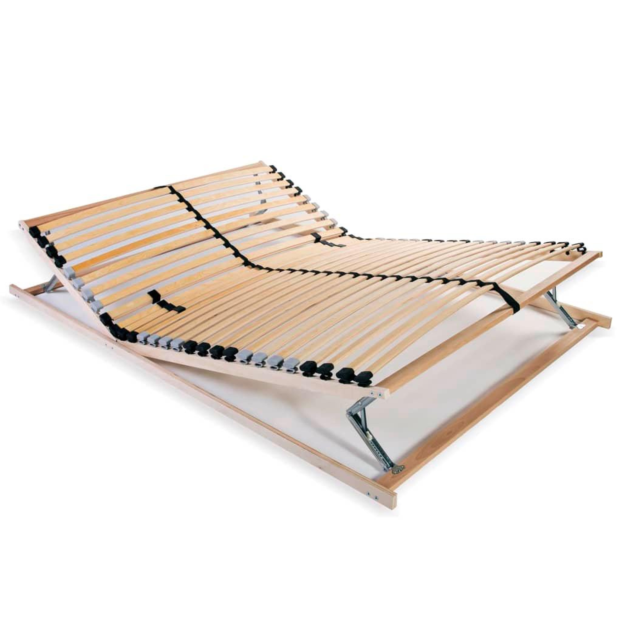 Voir la diapositive 1 : VIDAXL Sommier a lattes sans matelas avec 28 lattes 7 zones 120x200 cm