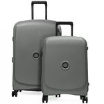 Delsey Lot 2 valises rigides Beaumont cabine 55cm et soute 71cm TSA. Coloris disponibles : Jaune, Violet, Vert, Gris, Rose