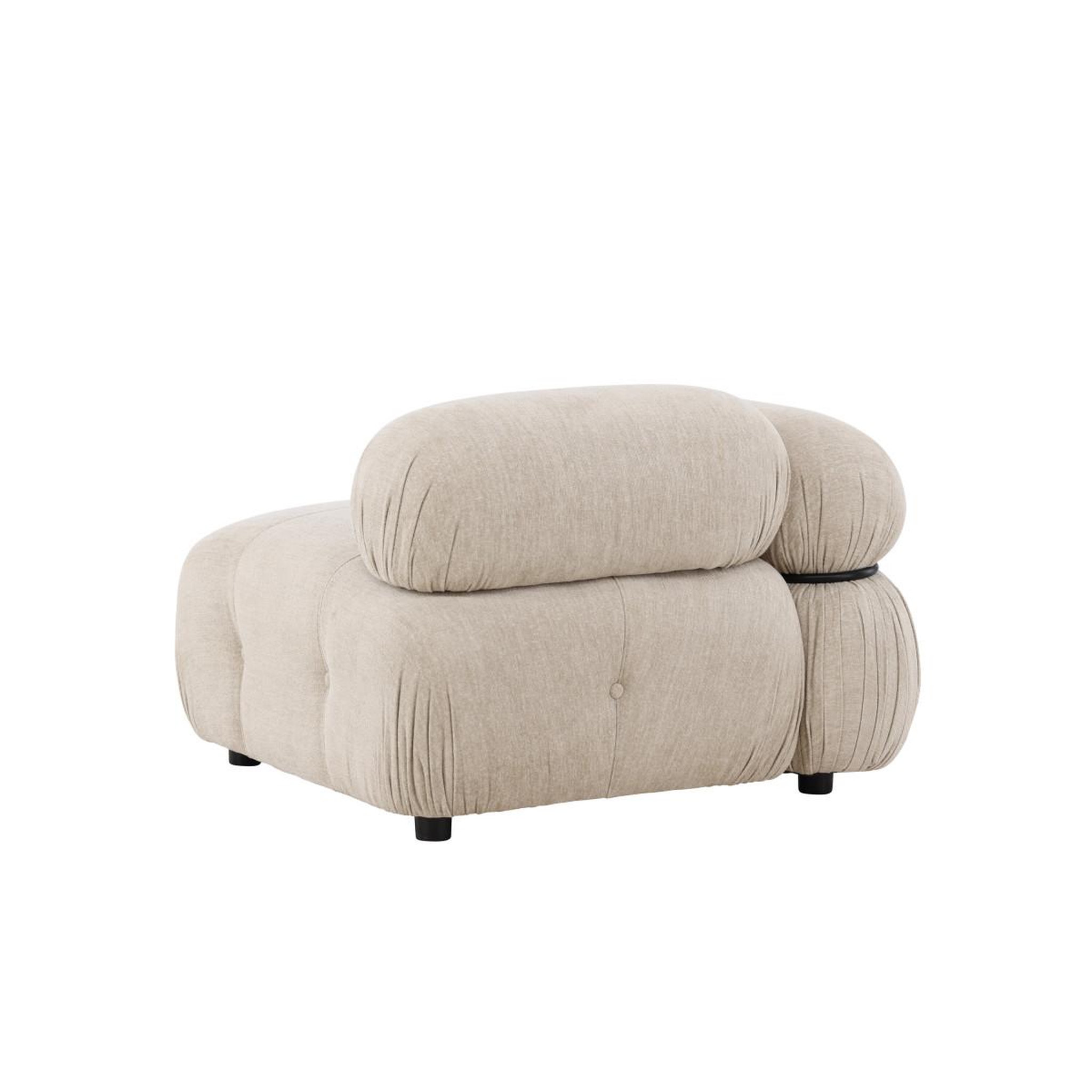 Voir la diapositive 4 : Paris Prix Module de canapé d'angle droit  mika  95cm beige