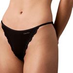 CALVIN KLEIN JEANS Culotte es Femme Calvin Klein Jeans String Bikini. Coloris disponibles : Noir