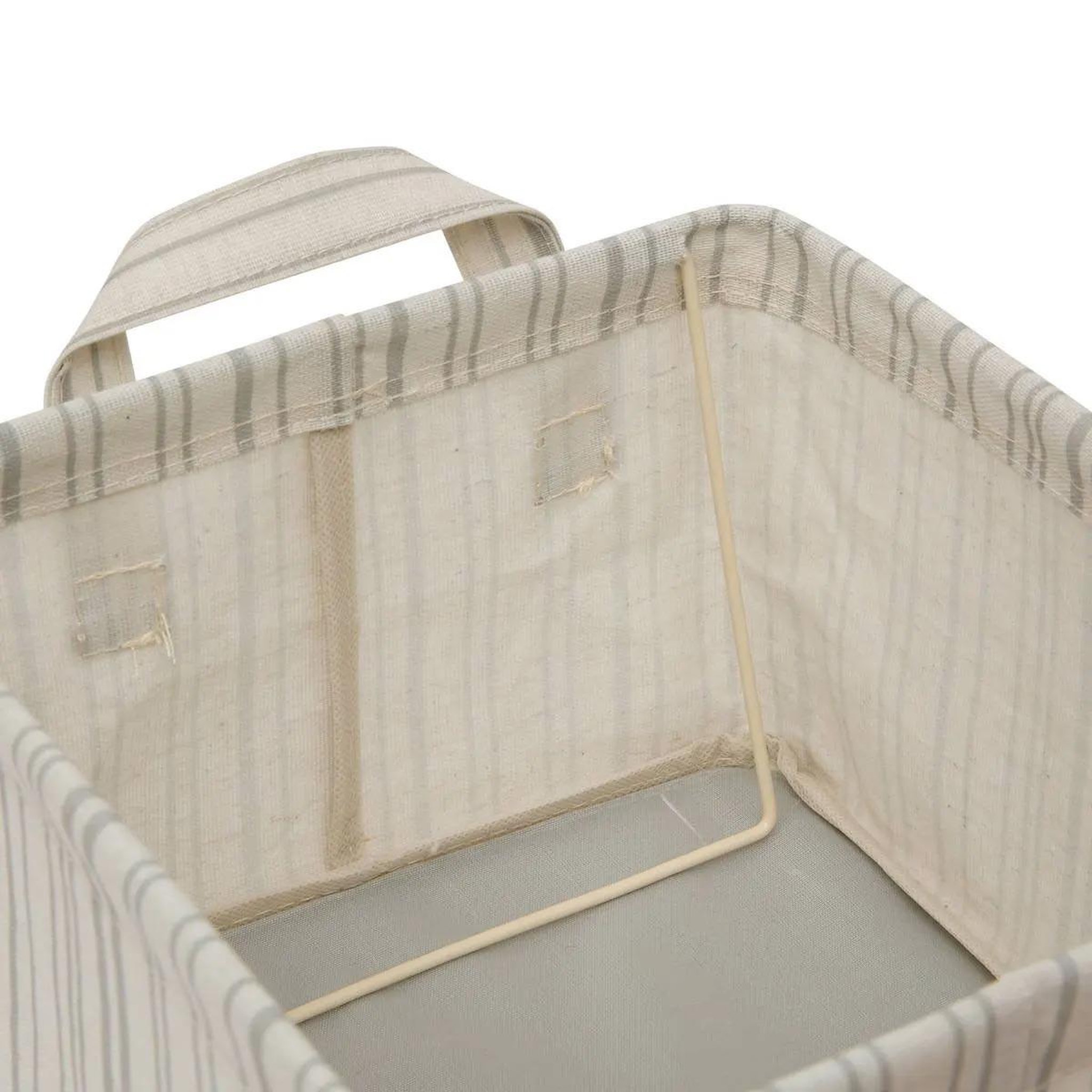 Voir la diapositive 2 : FIVE Panier de rangement pliable  silnéa  25cm beige lin