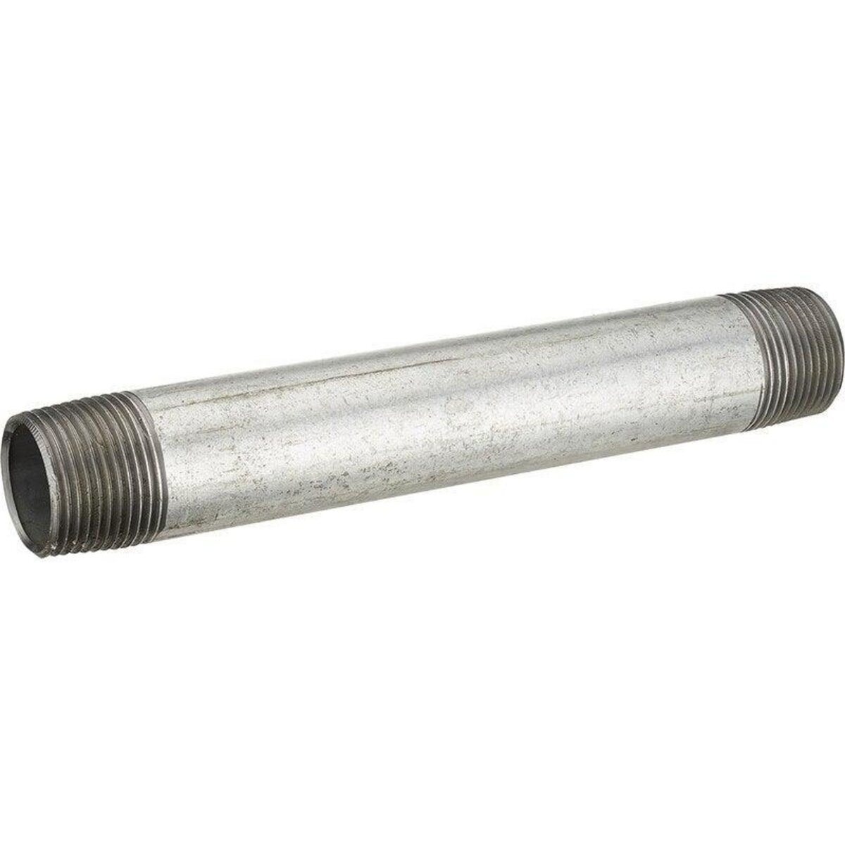 CENTRALE BRICO Tube d'alimentation filetage, acier galvanisé, en barre, diam.  26 x 34 mm, L.0,20 m