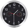 Voir la diapositive 2 : VIDAXL Horloge murale a quartz Hygrometre et thermometre 30 cm Noir