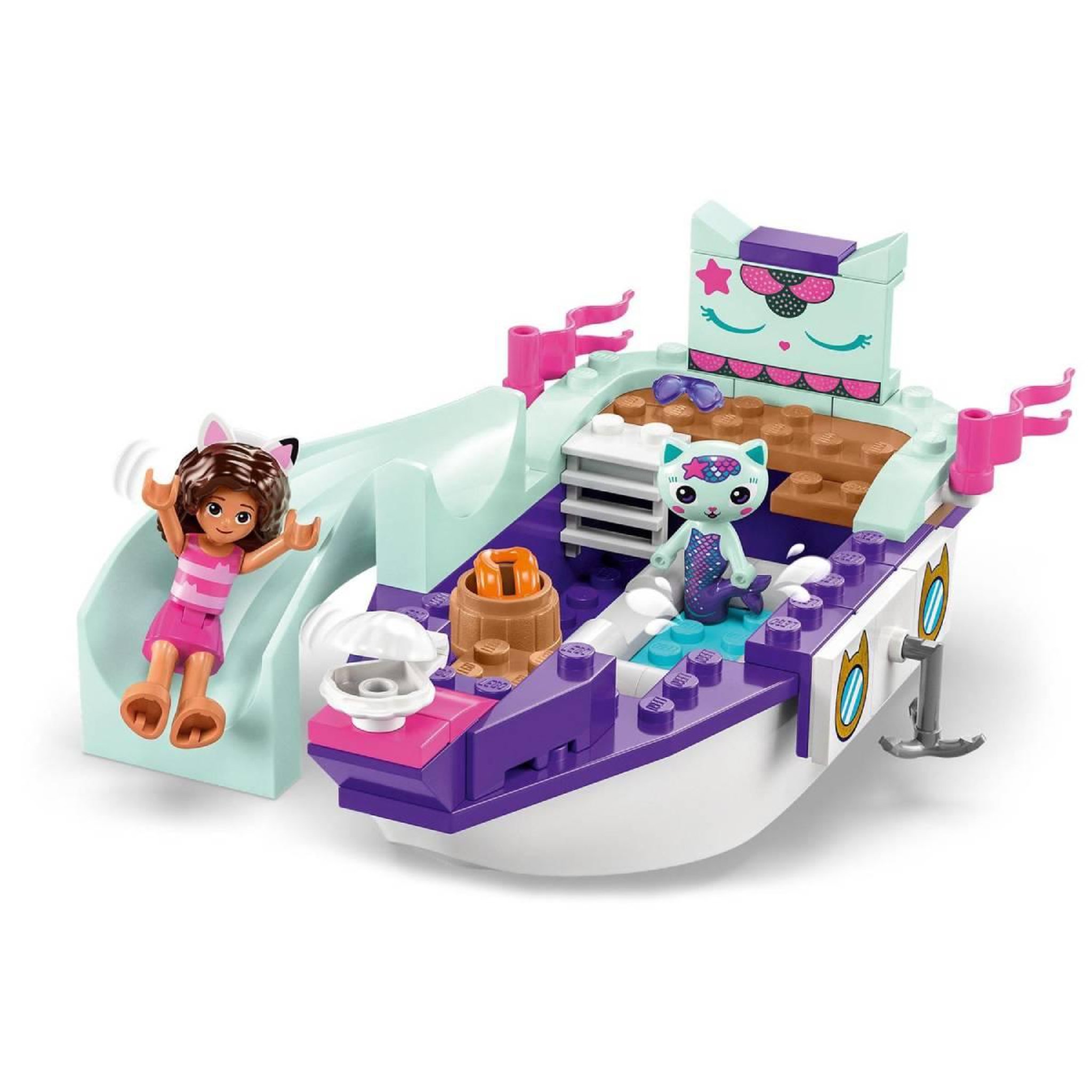 Voir la diapositive 3 : LEGO 10786 Gabby et la Maison Magique Le Bateau et le Spa de Gabby et Marine, Set avec Salon de Beauté, Figurines et Accessoires, Jouet pour Filles, Garçons, Enfants Dès 4 Ans