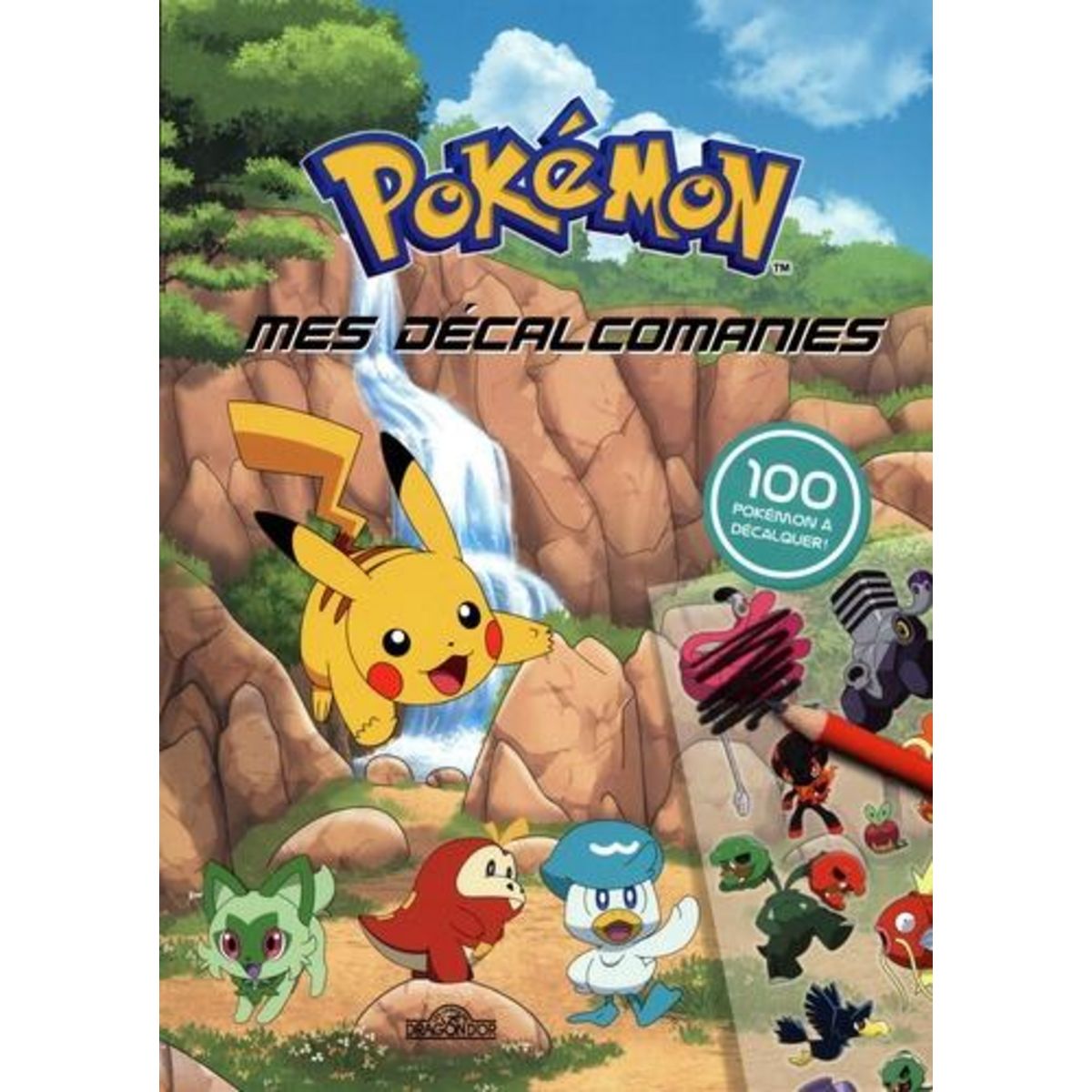 MES DECALCOMANIES POKEMON, Dragon d'or