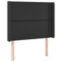 Voir la diapositive 3 : VIDAXL Tete de lit a LED Noir 93x16x118/128 cm Similicuir