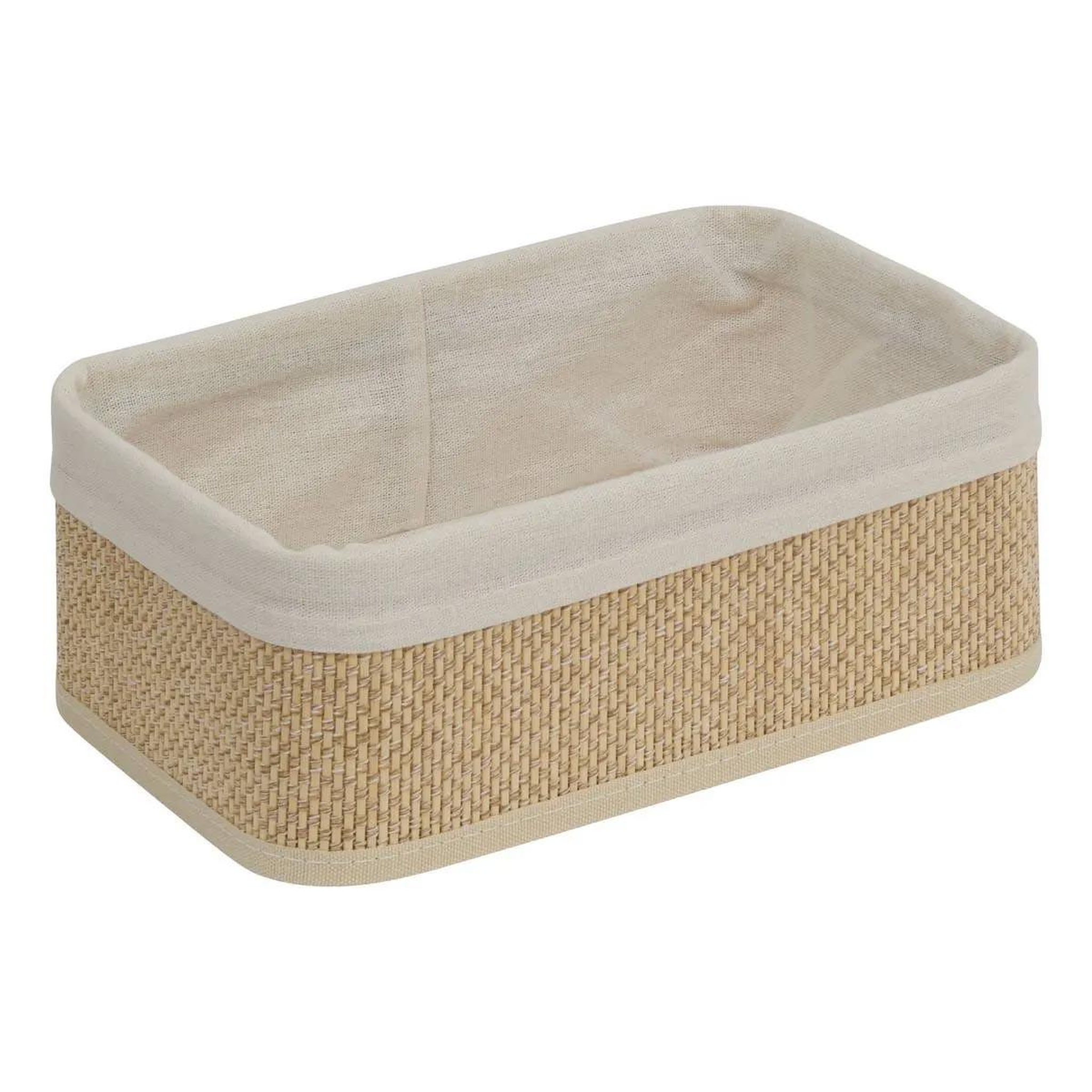 Voir la diapositive 3 : FIVE Lot de 3 paniers en bambou  stemy  31cm beige