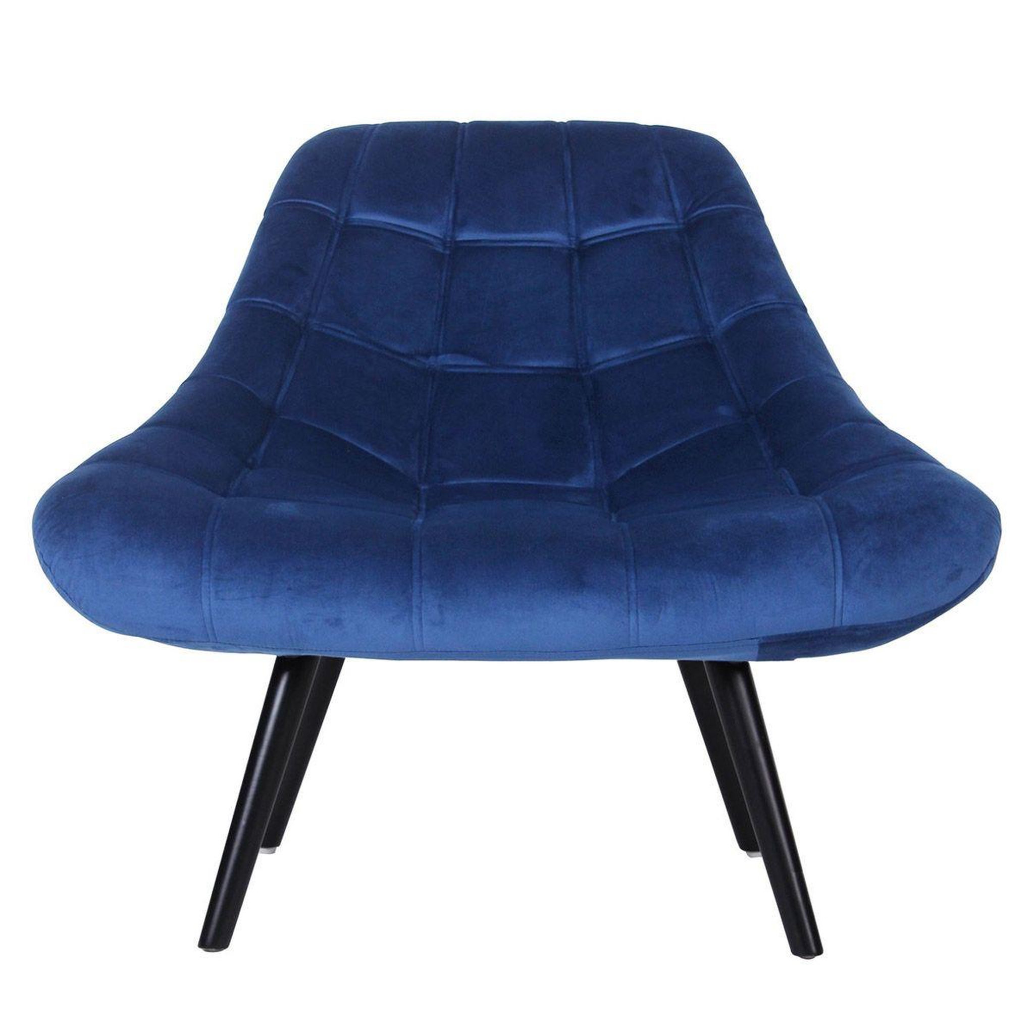 Voir la diapositive 2 : Paris Prix Fauteuil scandinave en velours  johan  102cm bleu