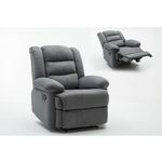 Habitat et Jardin Fauteuil relax  Buckingham  - 85 x 93 x 100 cm - Gris clair