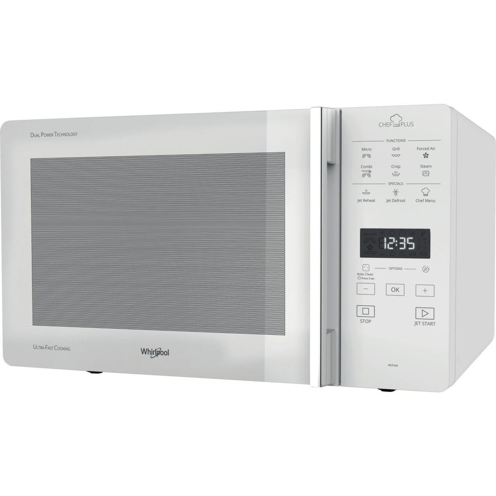 Voir la diapositive 2 : Whirlpool Micro ondes combiné mcp349wh crisp