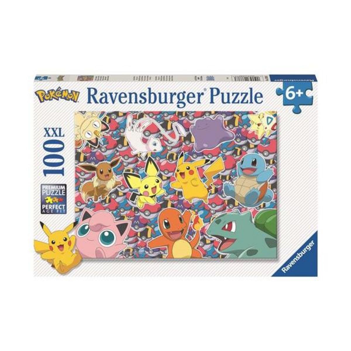 RAVENSBURGER Puzzle Ravensburger Prêt pour la bataille Pokémon 100 pièces XXL