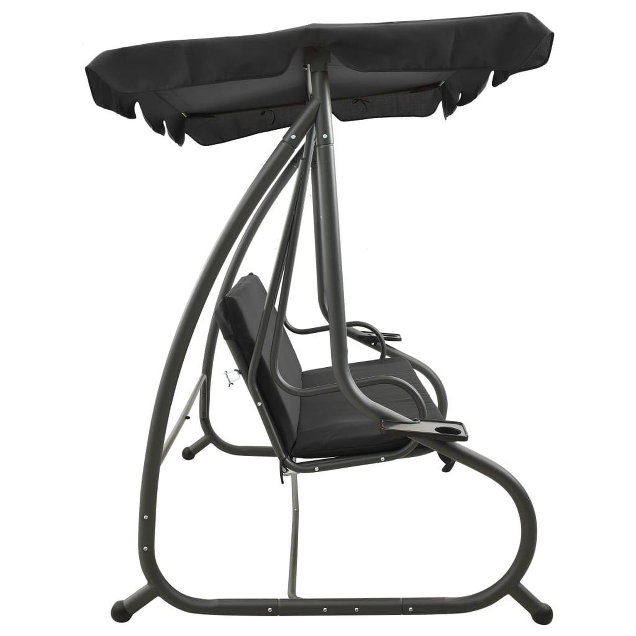 Voir la diapositive 4 : VIDAXL Balancelle d'exterieur avec auvent Anthracite