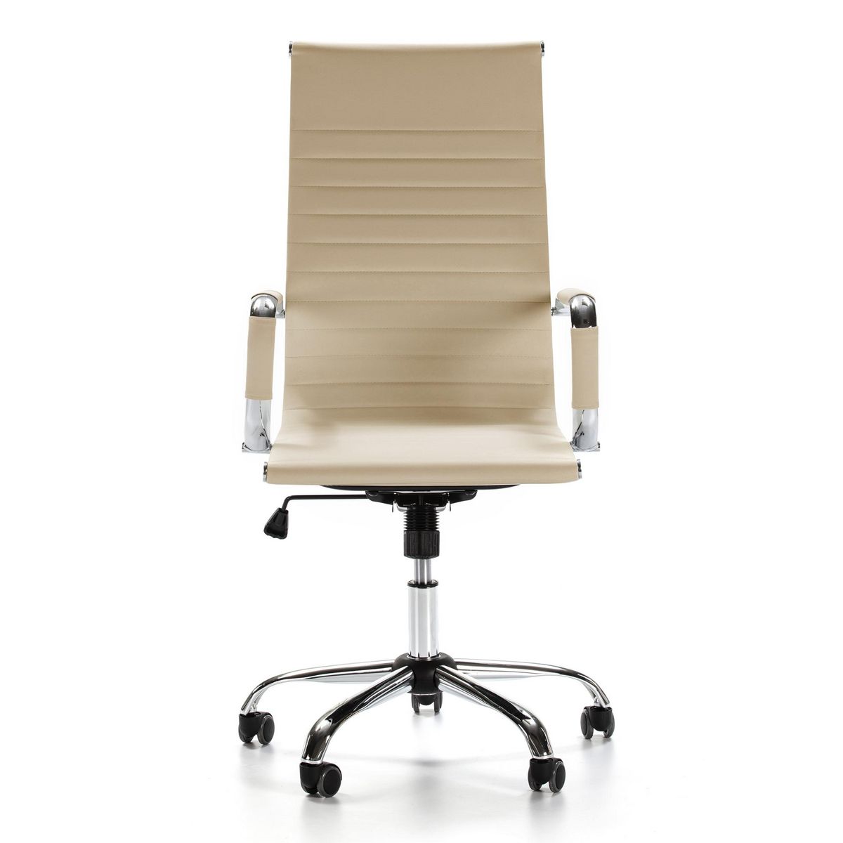VS VENTA-STOCK Fauteuil de Bureau Londres inclinable Taupe, Cuir synthétique