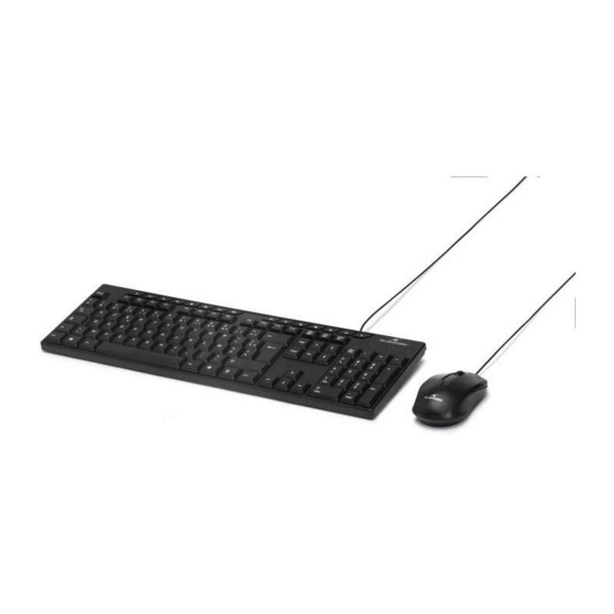 BLUESTORK Pack Clavier Souris - BLUESTORK - MEDIA OFFICE - Filaire - Azerty - Compatible Windows - Noir