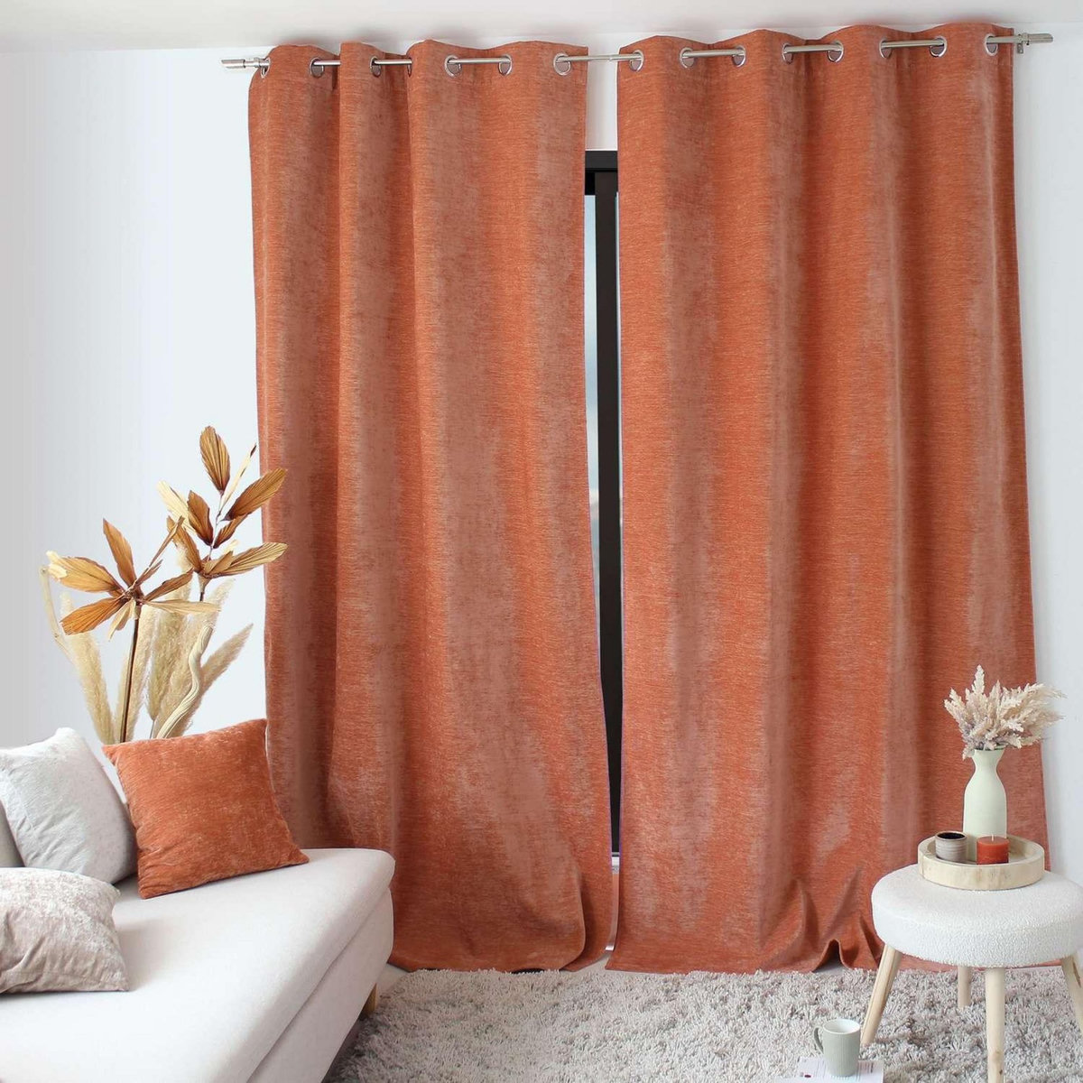 TOILINUX Rideau thermique en velours