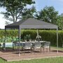 Voir la diapositive 2 : OUTSUNNY Tonnelle barnum de jardin pliant anti-UV + sac de transport acier Oxford 3 x 3 x 2,55 m gris