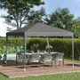 Voir la diapositive 2 : OUTSUNNY Tonnelle barnum de jardin pliant anti-UV + sac de transport acier Oxford 3 x 3 x 2,55 m gris