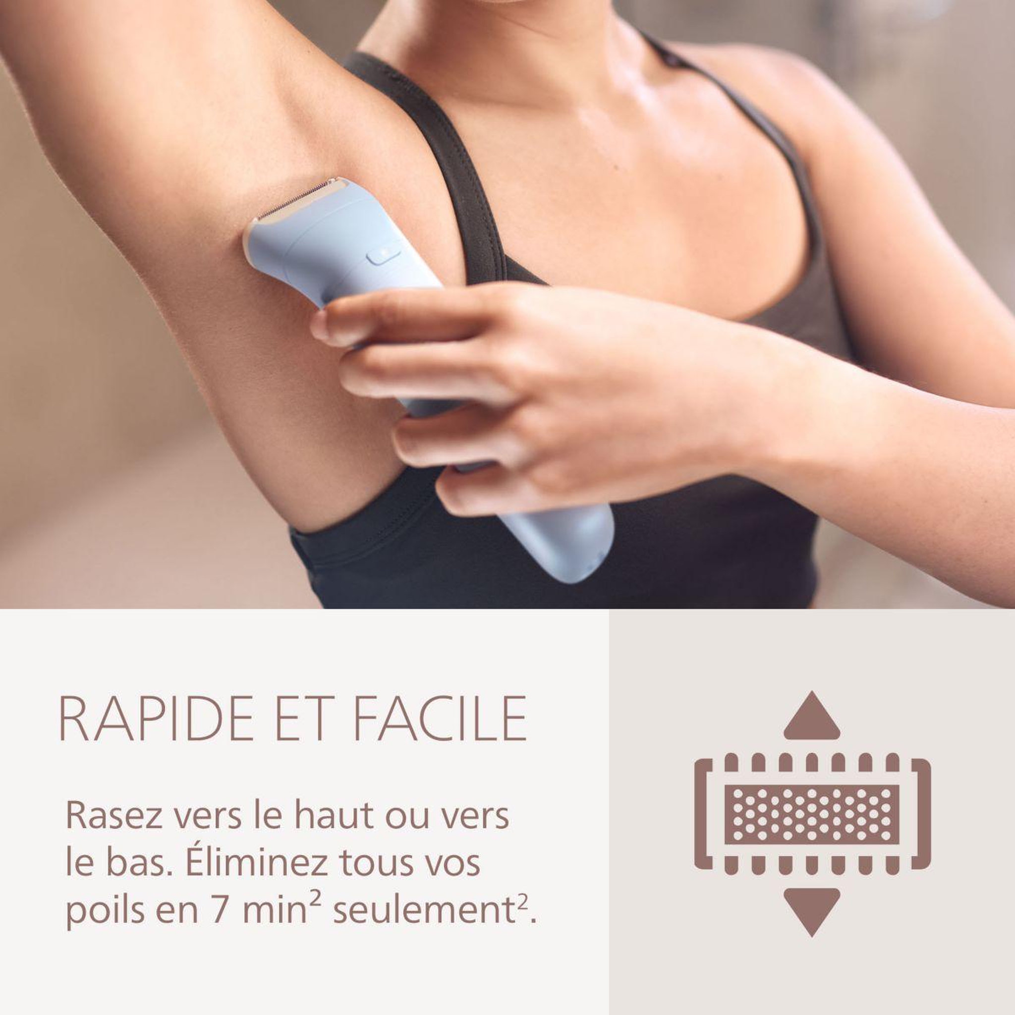 Voir la diapositive 3 : Philips Rasoir électrique femme BRL127/00