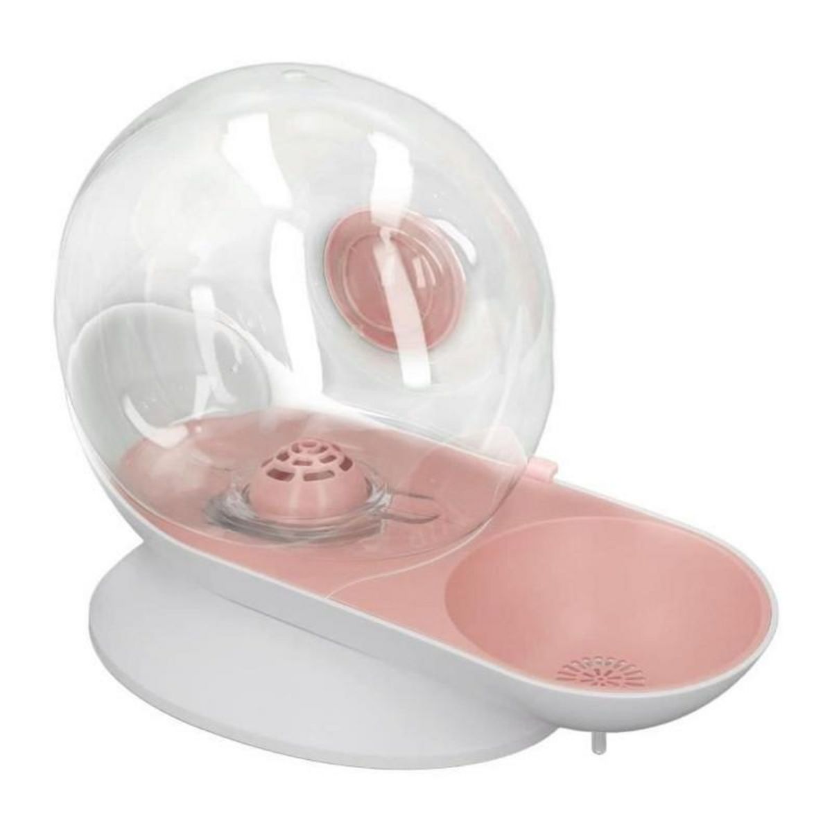 M PETS Distributeur d'eau avec filtre - Mpets - SNAIL - 2800 ml - Blanc, Rose & Transparent