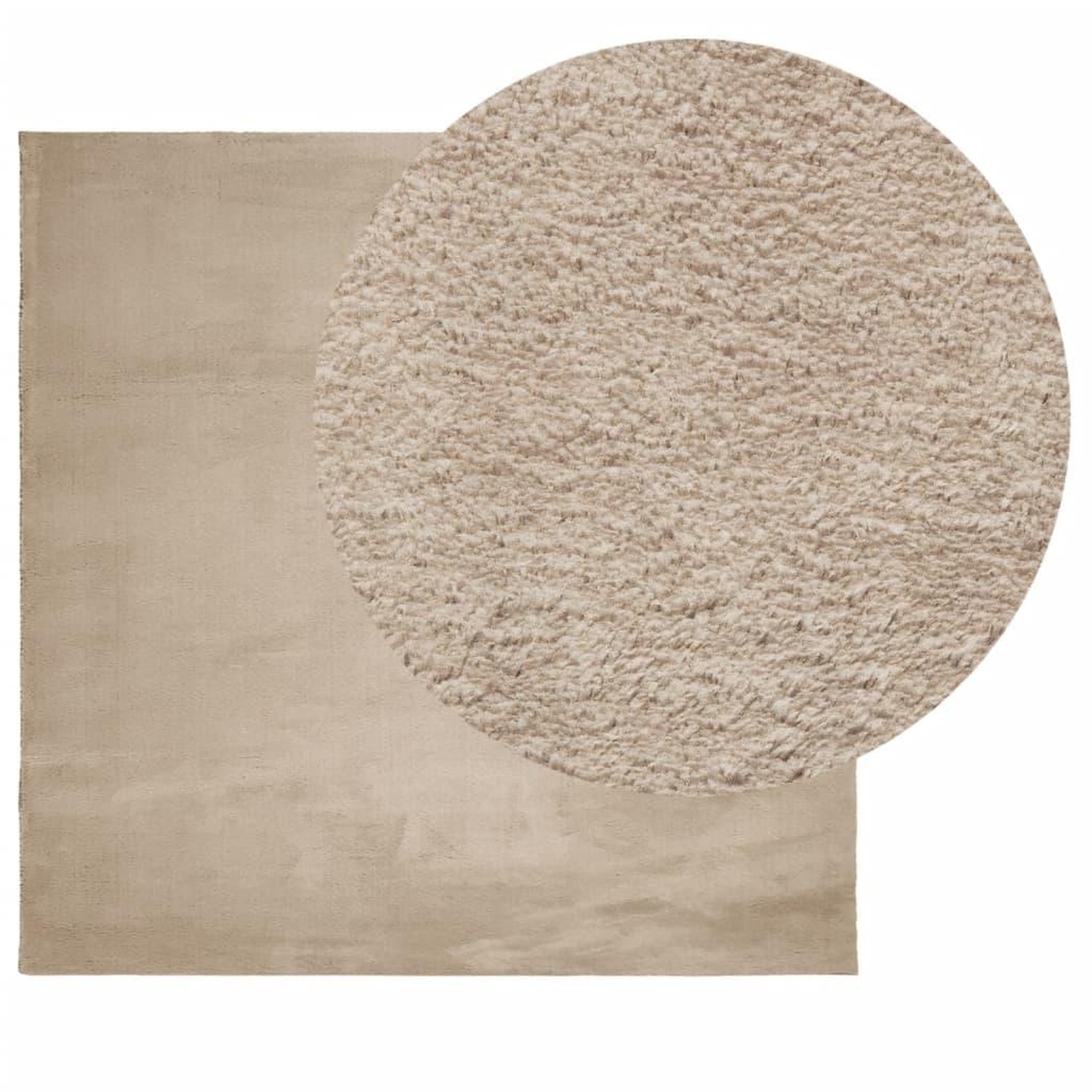 Voir la diapositive 3 : VIDAXL Tapis HUARTE a poils courts doux et lavable sable 240x240 cm