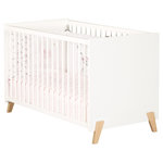 BABY PRICE  Lit bébé sommier réglable 60x120cm JOY coloris naturel  