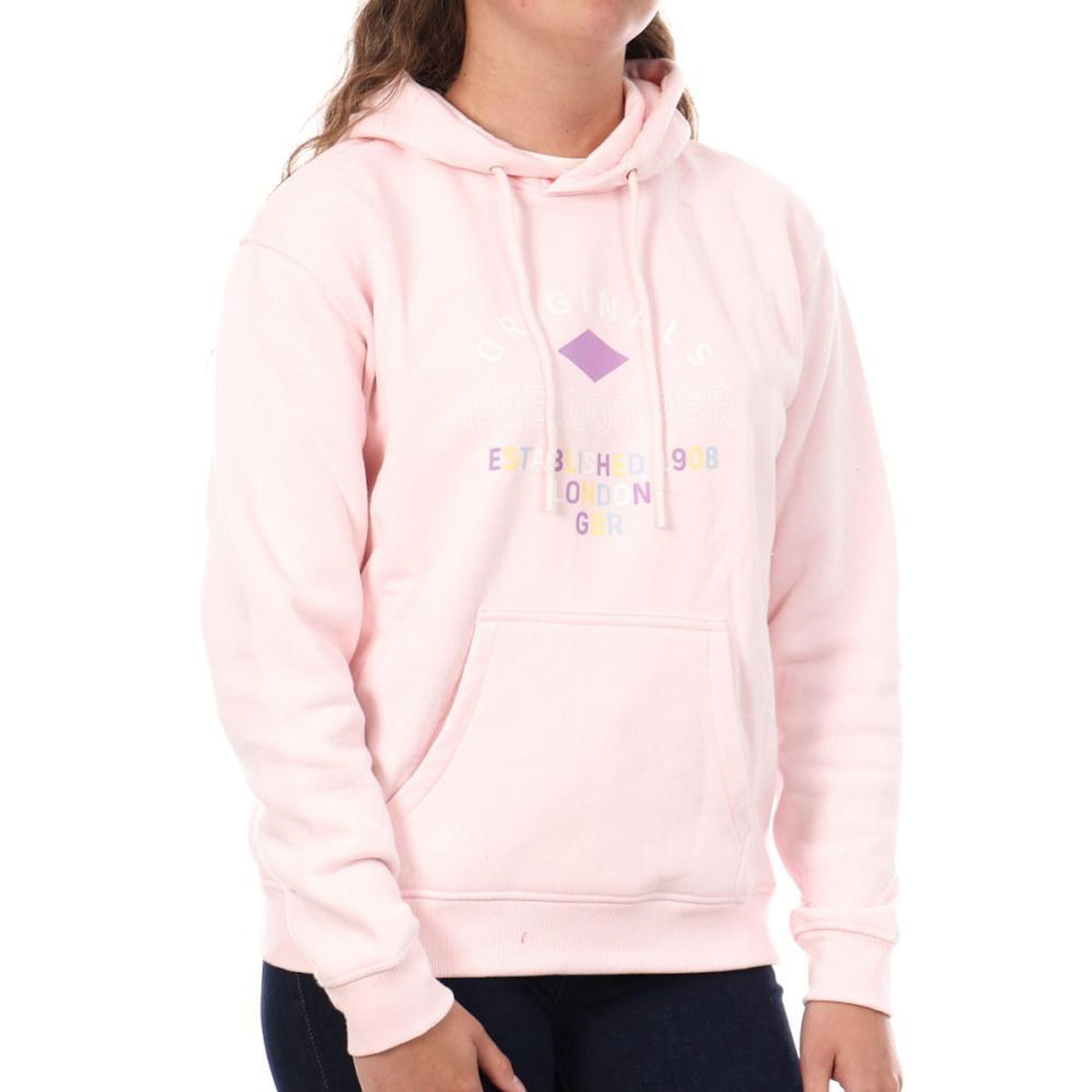 Lee Cooper Sweat à Capuche Rose Femme Lee Cooper Octavi