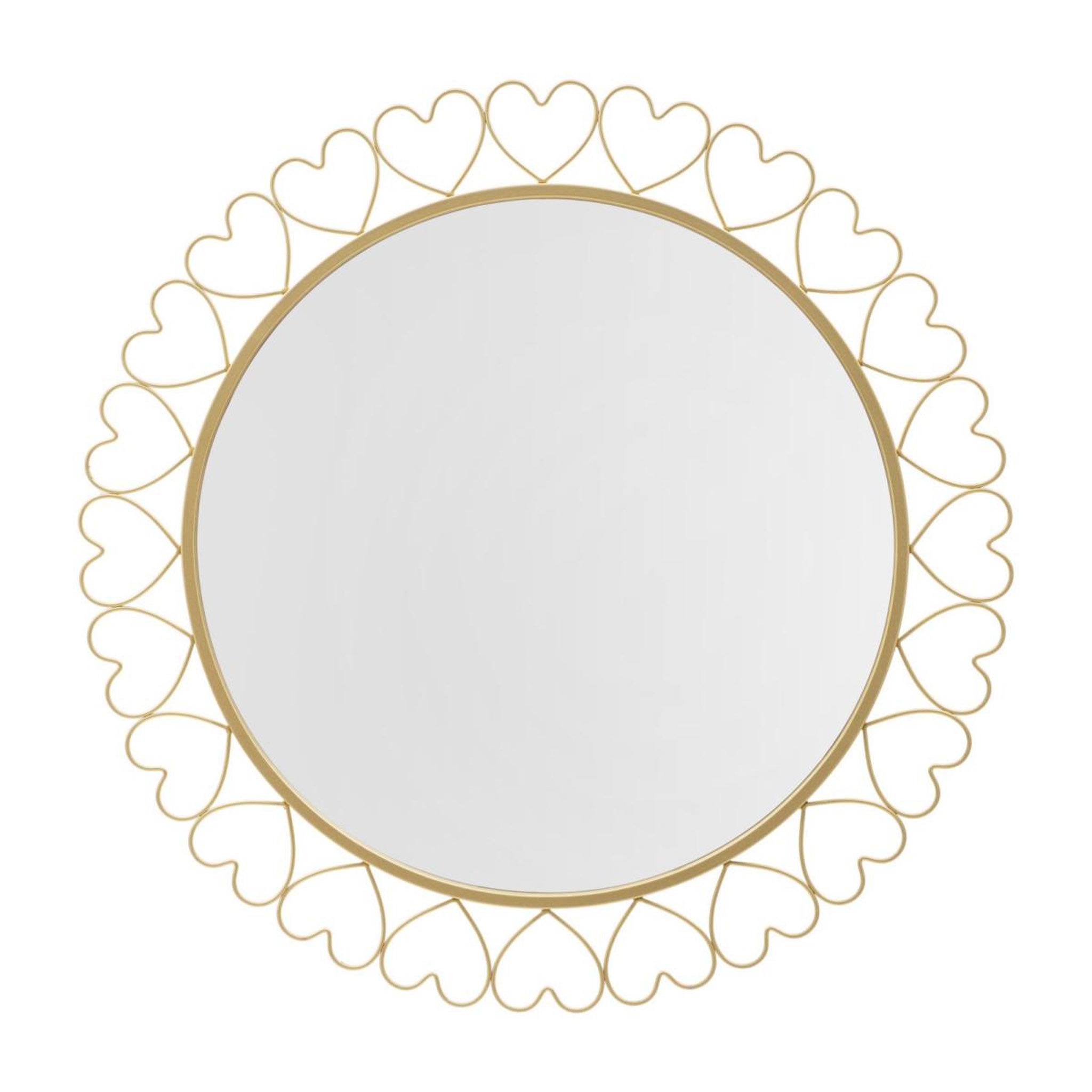 Paris Prix Miroir Mural Déco  Hearts  80cm Or