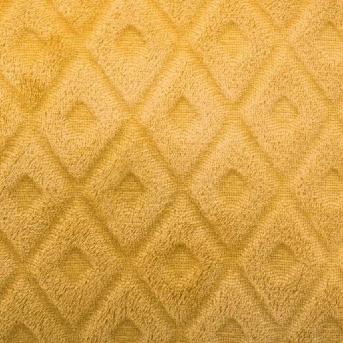 ATMOSPHERA Plaid Imprimé  Losange 3D  125x150cm Ocre