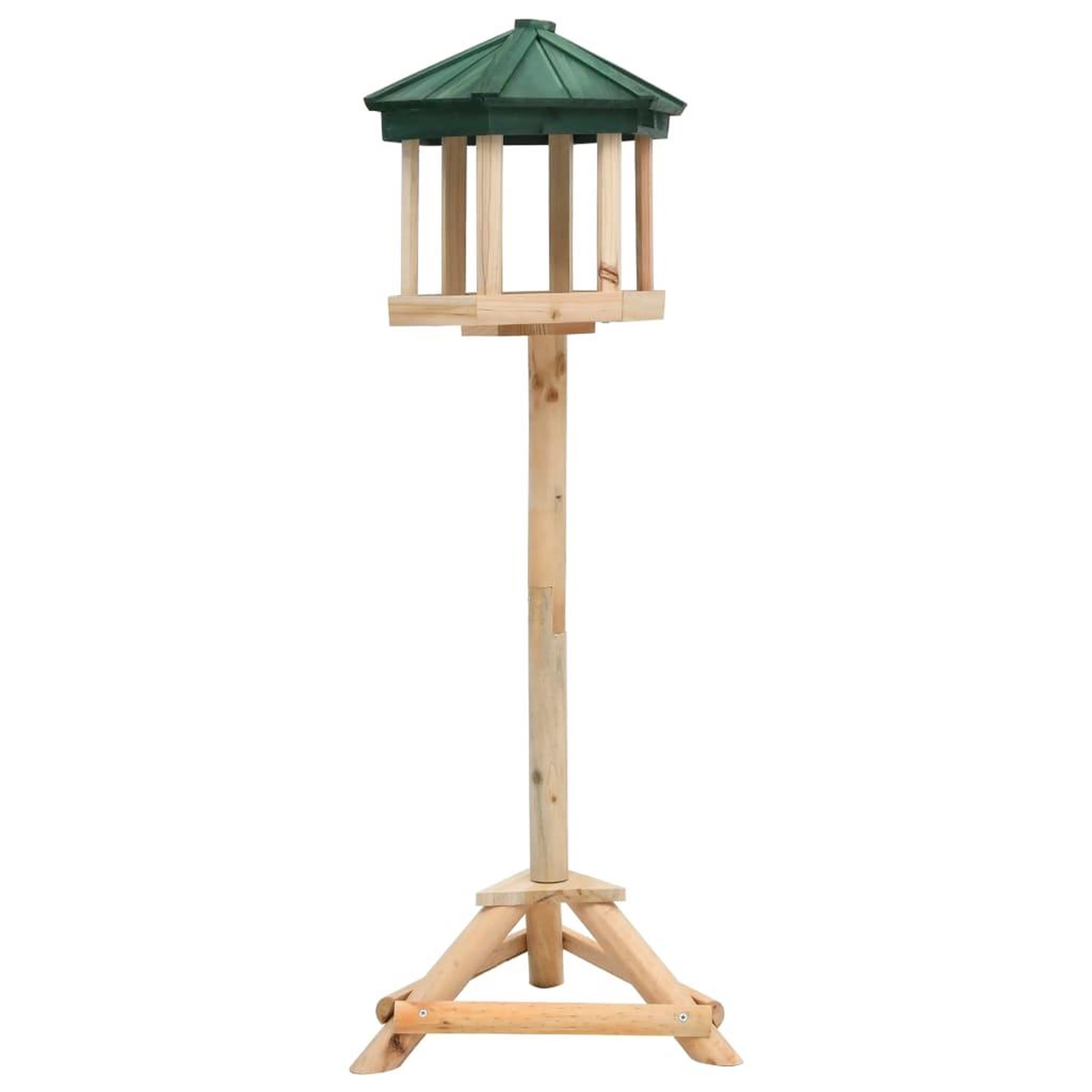 VIDAXL Mangeoire a oiseaux sur pied bois de sapin 33x110 cm