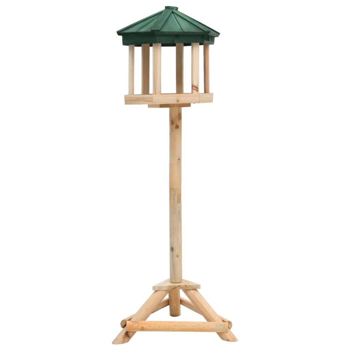 VIDAXL Mangeoire a oiseaux sur pied Bois de sapin 33x110 cm