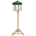 VIDAXL Mangeoire a oiseaux sur pied Bois de sapin 33x110 cm