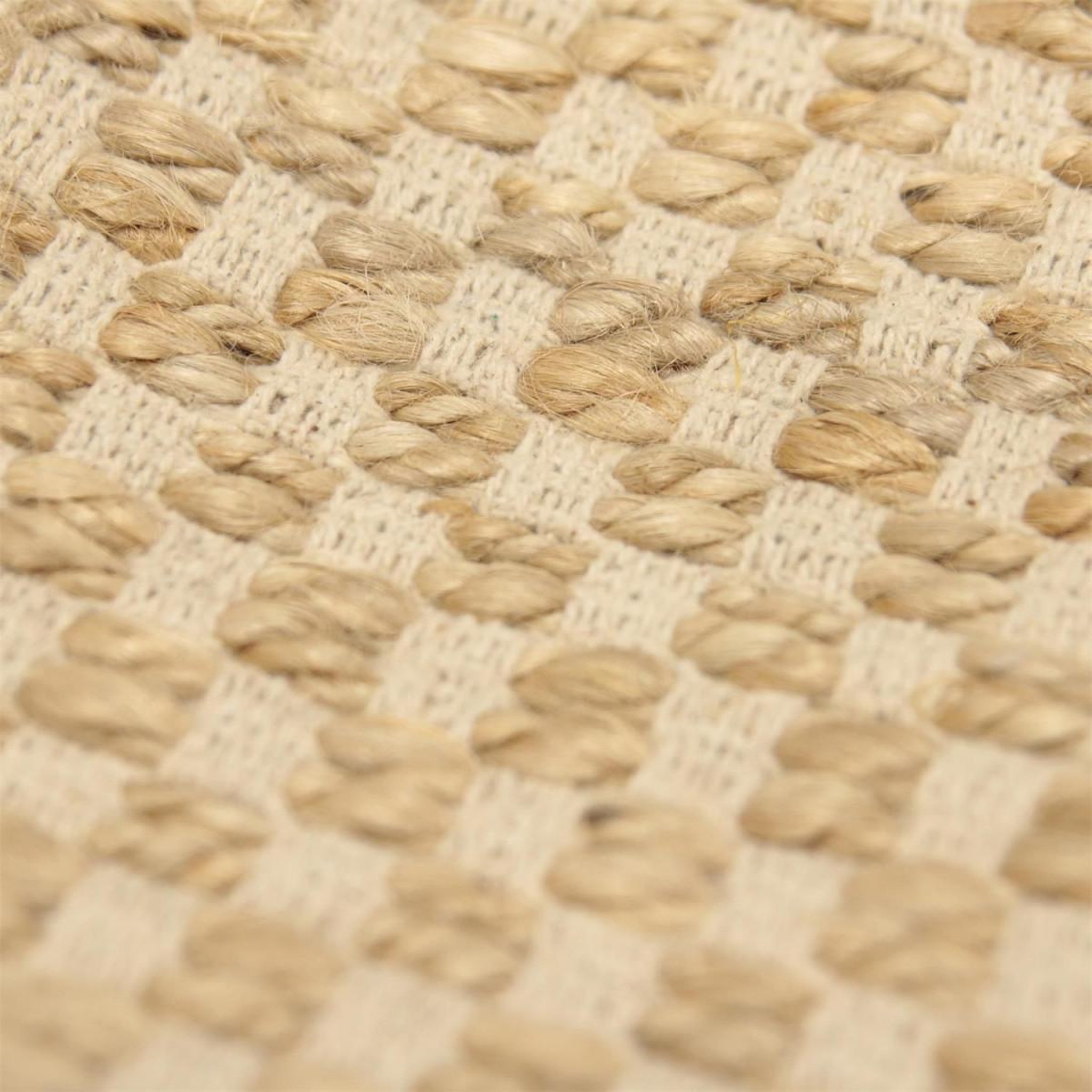 Voir la diapositive 2 : The Home Deco Factory Tapis à franges en jute  polba  120x170cm naturel