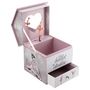 Voir la diapositive 2 :  Boîte à Bijoux Musicale  Ballerine  16cm Rose