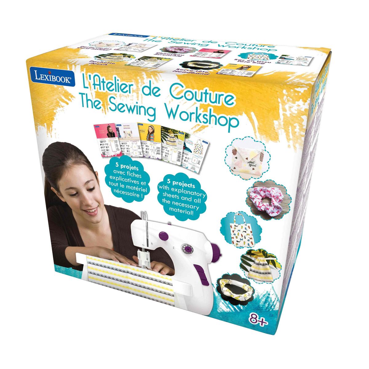 Lexibook L'Atelier de Couture - Machine à coudre lumineuse