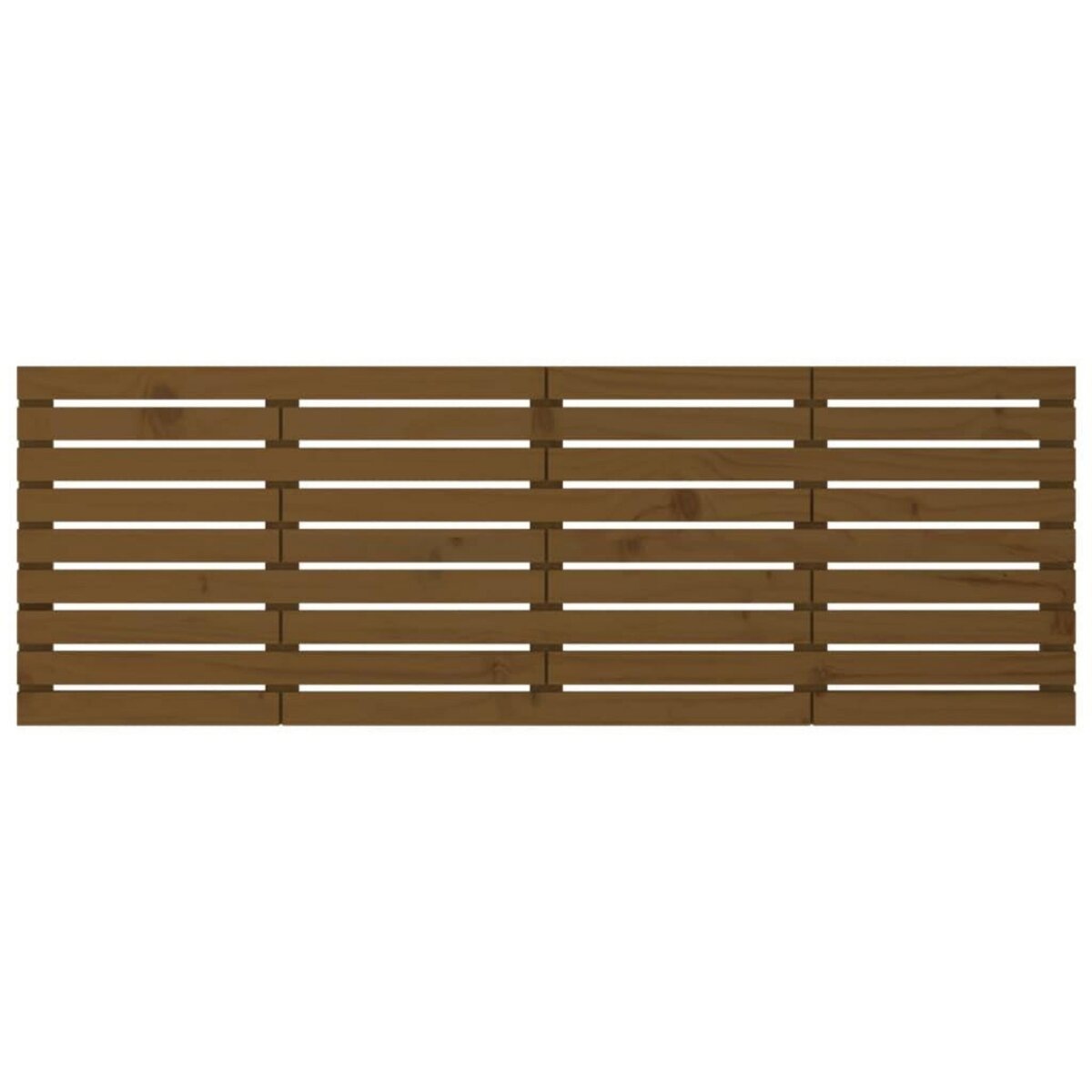 VIDAXL Tete de lit murale Marron miel 206x3x63 cm Bois massif de pin