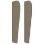Voir la diapositive 4 : VIDAXL Tete de lit avec oreilles Taupe 163x23x118/128 cm Tissu