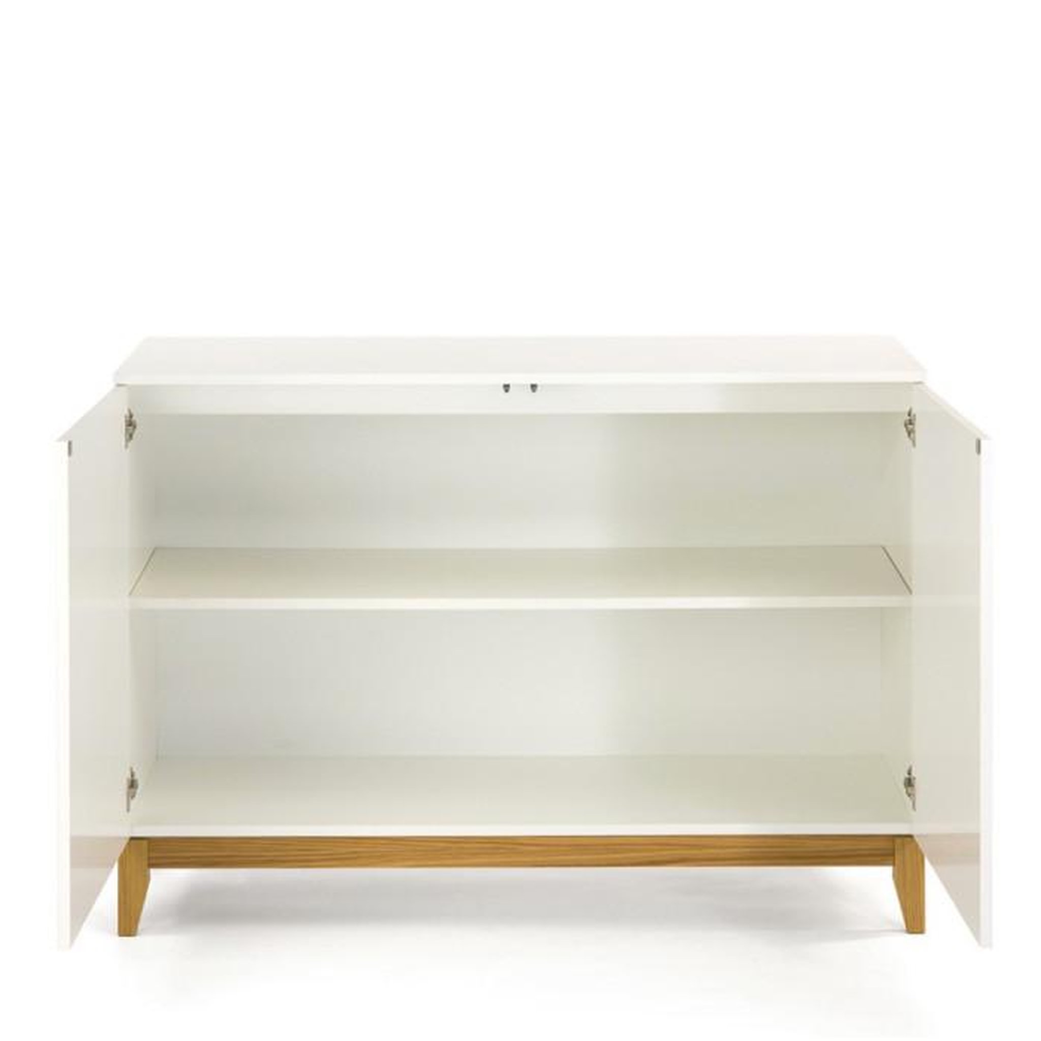 Voir la diapositive 2 : Paris Prix Buffet 2 Portes  Blanco  120cm Blanc & Chêne