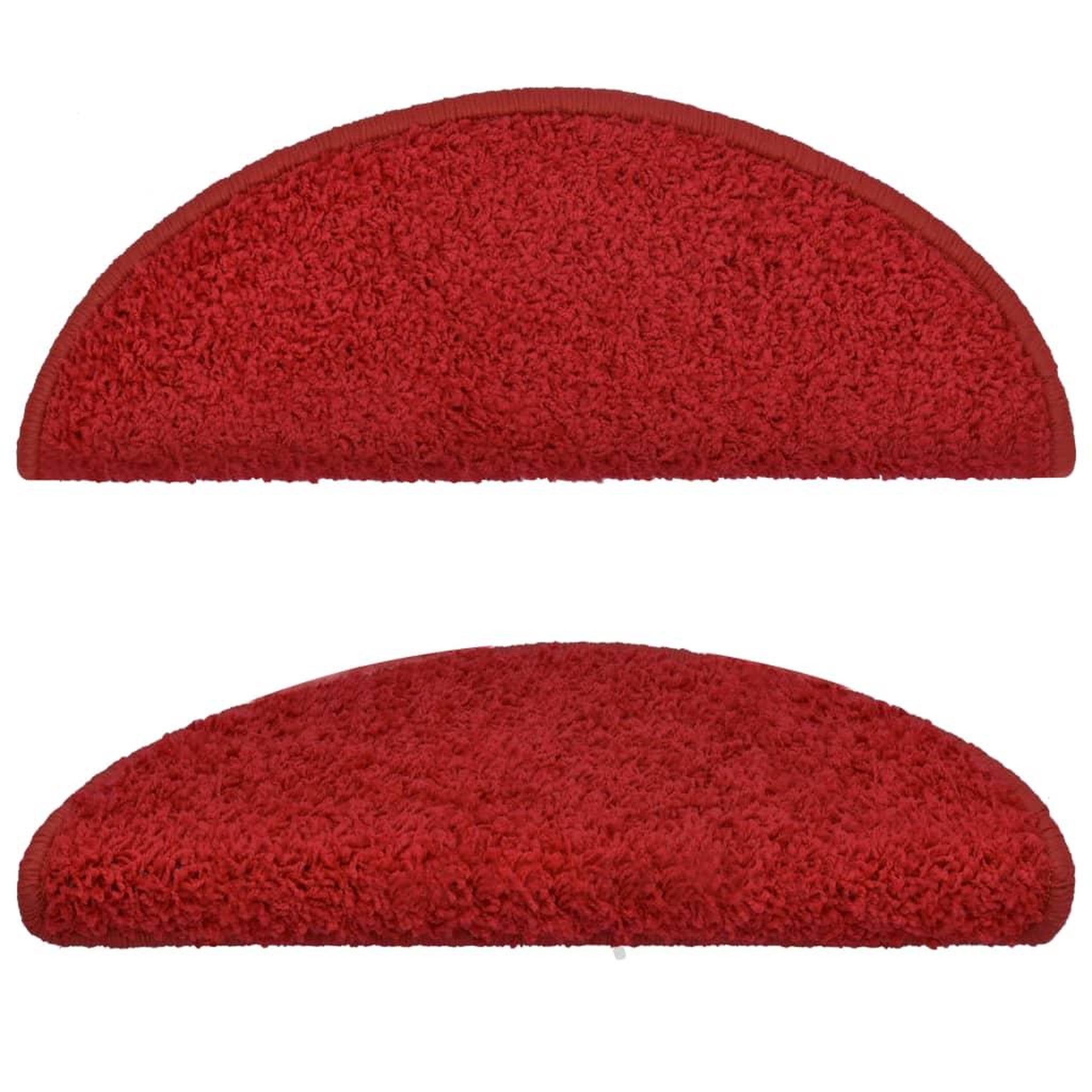 Voir la diapositive 3 : VIDAXL Tapis d'escalier 15 pcs rouge 65x21x4 cm