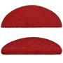 Voir la diapositive 3 : VIDAXL Tapis d'escalier 15 pcs rouge 65x21x4 cm
