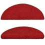 Voir la diapositive 3 : VIDAXL Tapis d'escalier 15 pcs rouge 65x21x4 cm