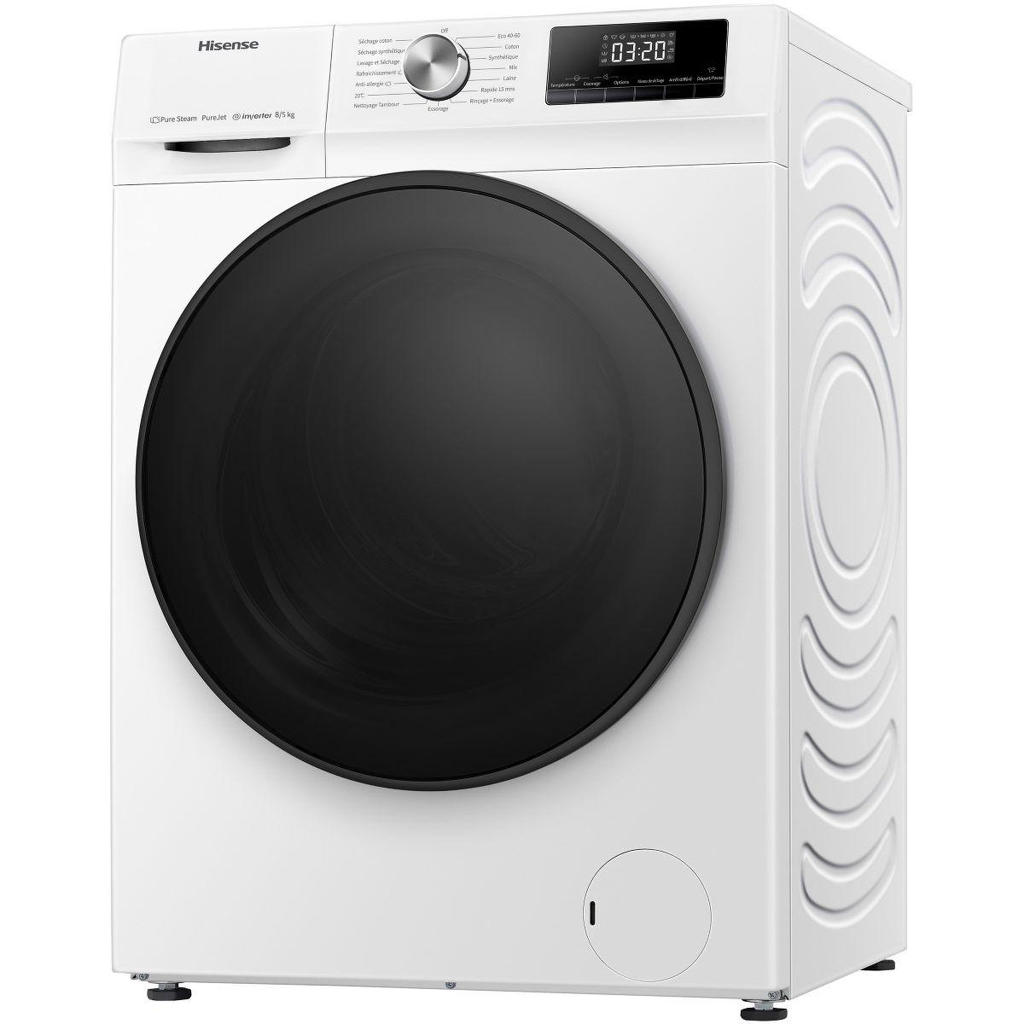 Voir la diapositive 4 : Hisense Lave linge séchant hublot WDQA8014EVJM