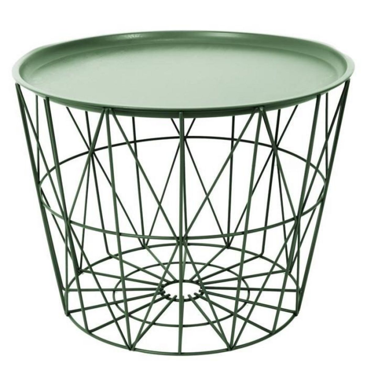 Paris Prix Table d'Appoint Design  Filaire  52cm Vert