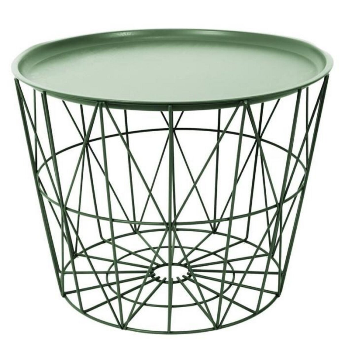 Paris Prix Table d'Appoint Design  Filaire  52cm Vert