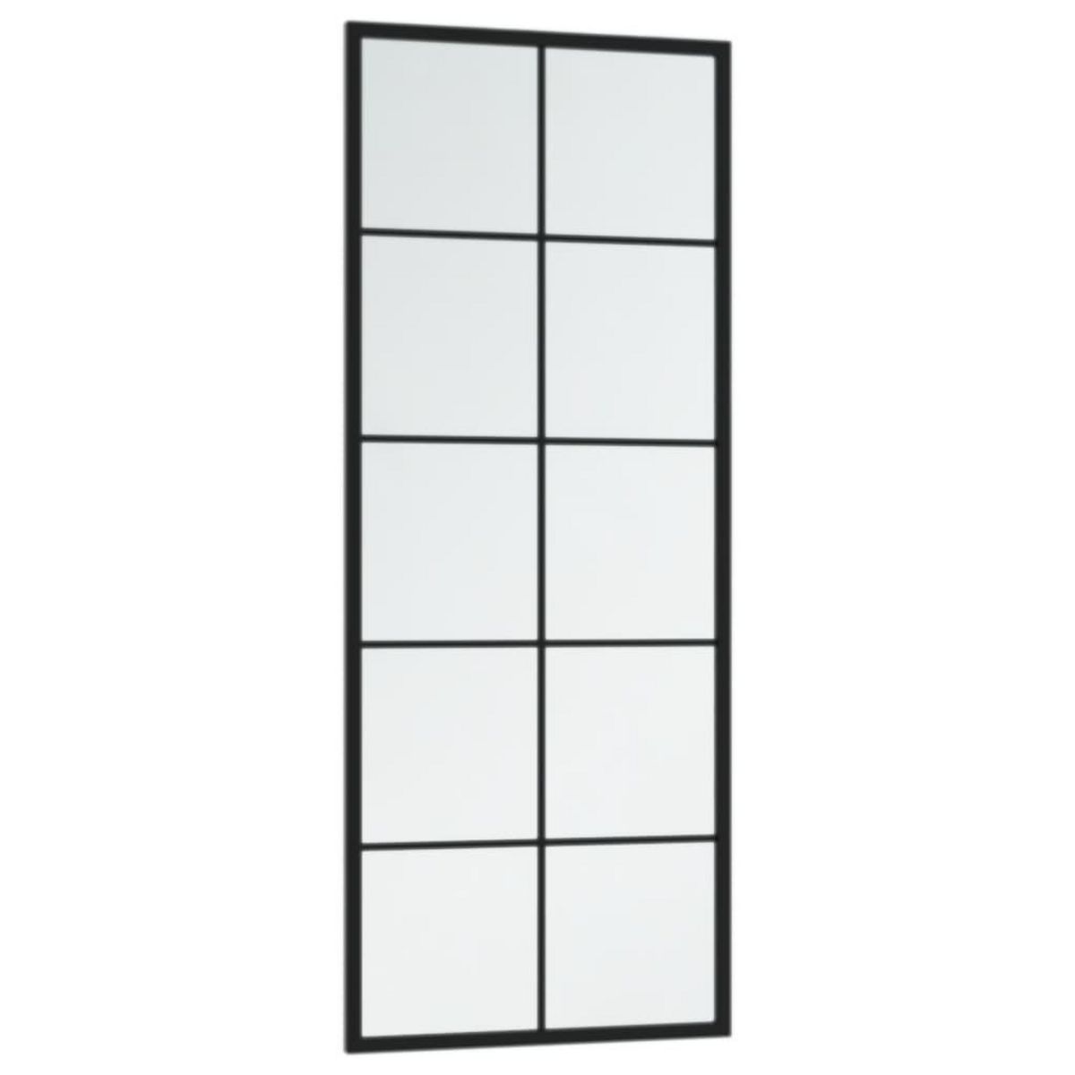 VIDAXL Miroir mural noir 100x40 cm metal