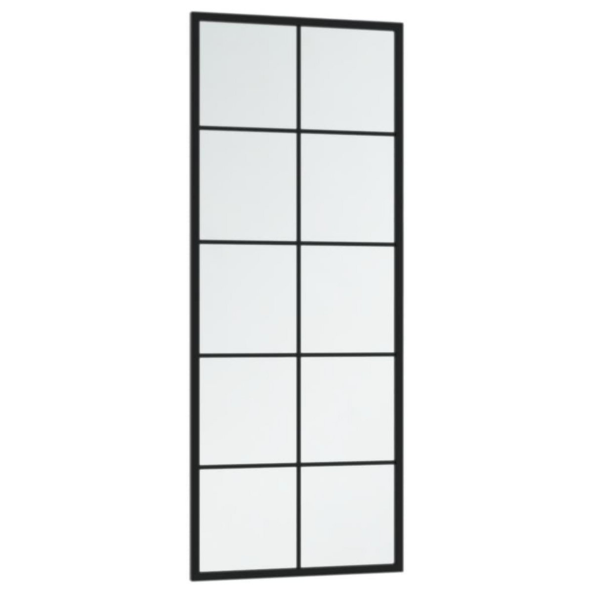 VIDAXL Miroir mural noir 100x40 cm metal